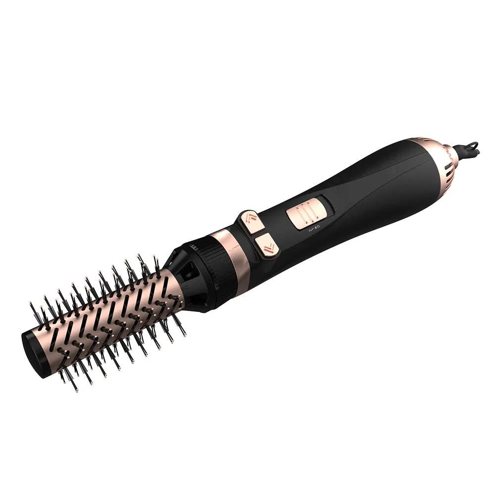 110-240V Multi-Function 7-in-1 Negative Ion Automatic Rotation with Detachable Hot Air Comb Adjustable Temperature Hair Curler Hair Straightener