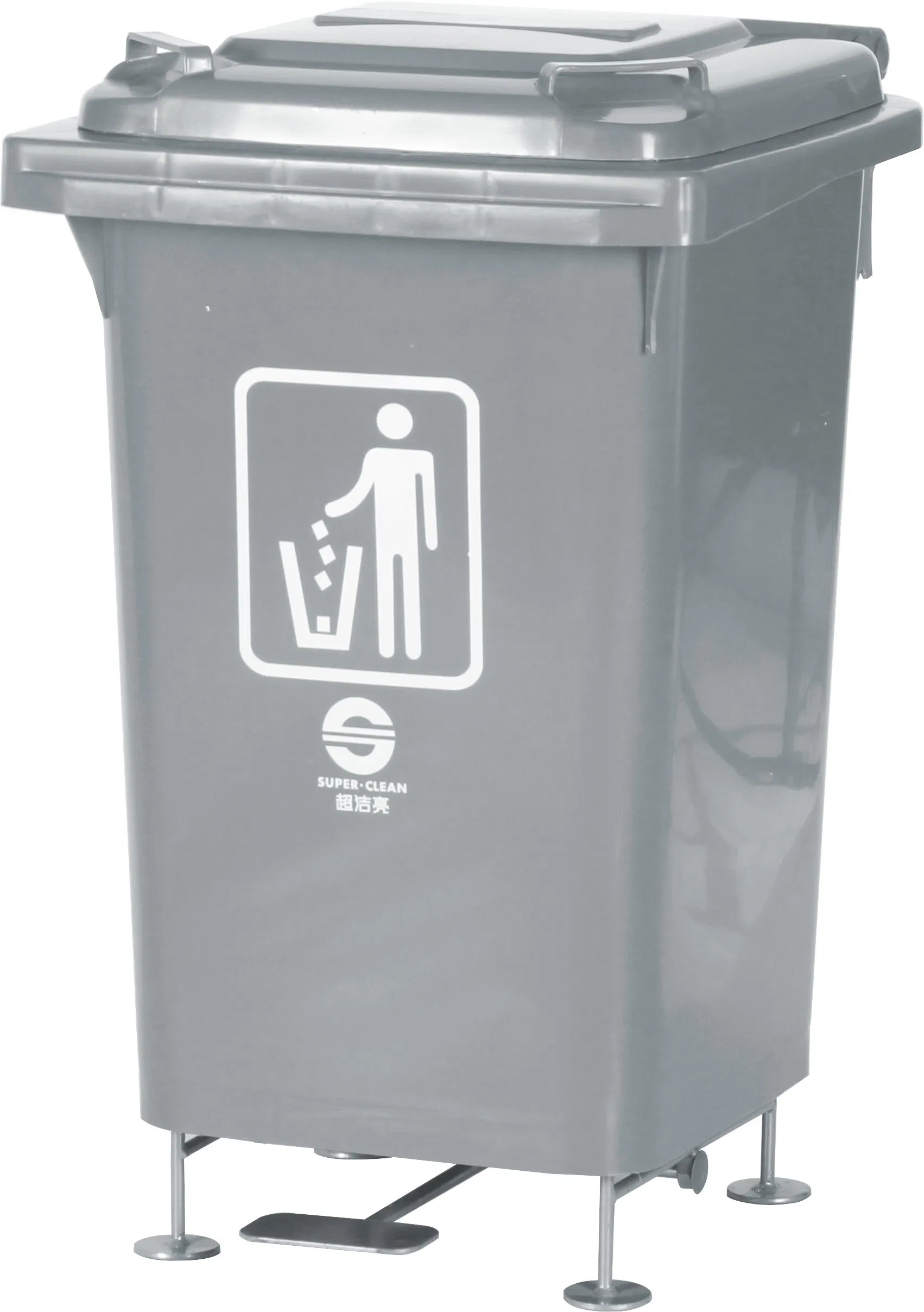 Уличная педальная урна 60 л (B-001A)