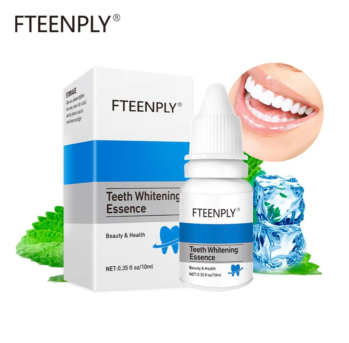 Dental Cleansing Liquid Dental Care Powerful Anti-Yellow Smoke Dental Essence Cleaning Black Teeth and Yellow Teeth Tea Stains Mint Tooth Wash Serum