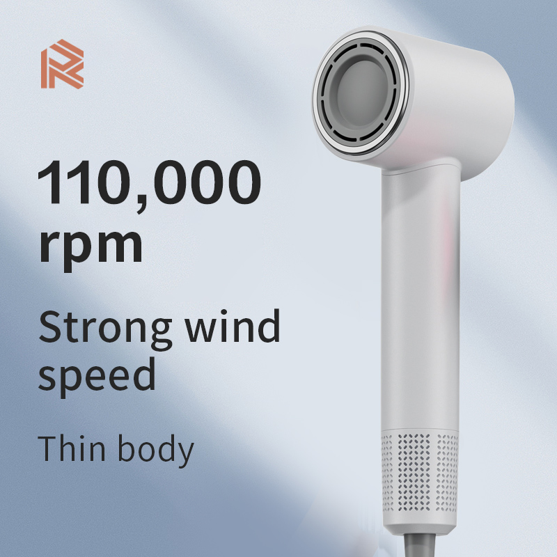 High Speed 110000rpm Brushless Hair Dryer Fast Hairdryer 200 Million Negative Ionic