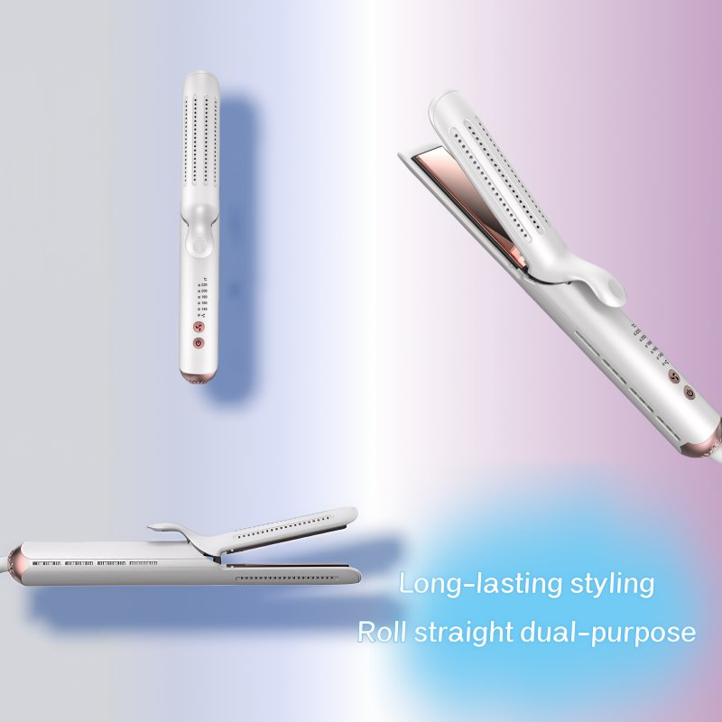 Anti-Scald Curl Straightener Hairdressing Tool with 30-Minute Auto-Shut-off