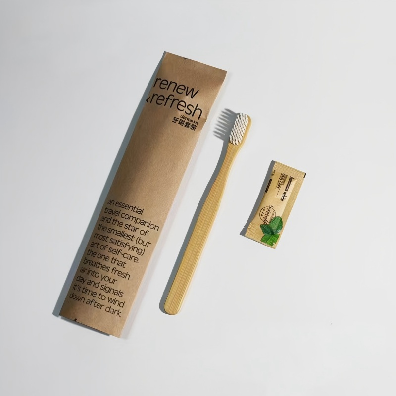 Eco Friendly Natural Bamboo Handle Razor Head Twins Blades for Hotel Use