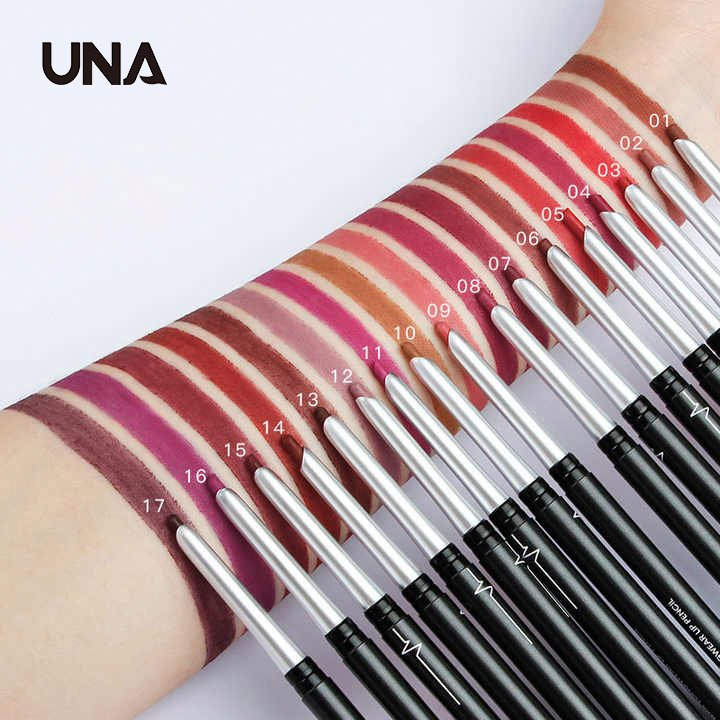 Automatic Lip Liner Lipliner Pencil Make up Custom Hot Sale Long Lasting Private Label 17 Colors Lipstick Pen ABS Regular Size