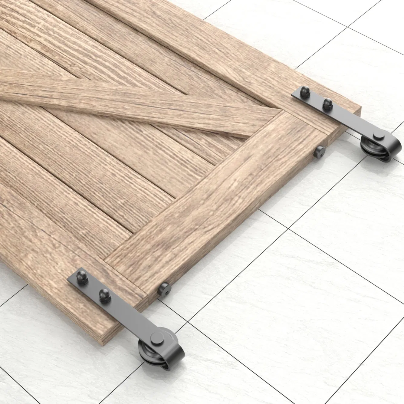 Factory Carbon Steel Rail for Barn Doors Pocket Sliding Door Hardware Kit