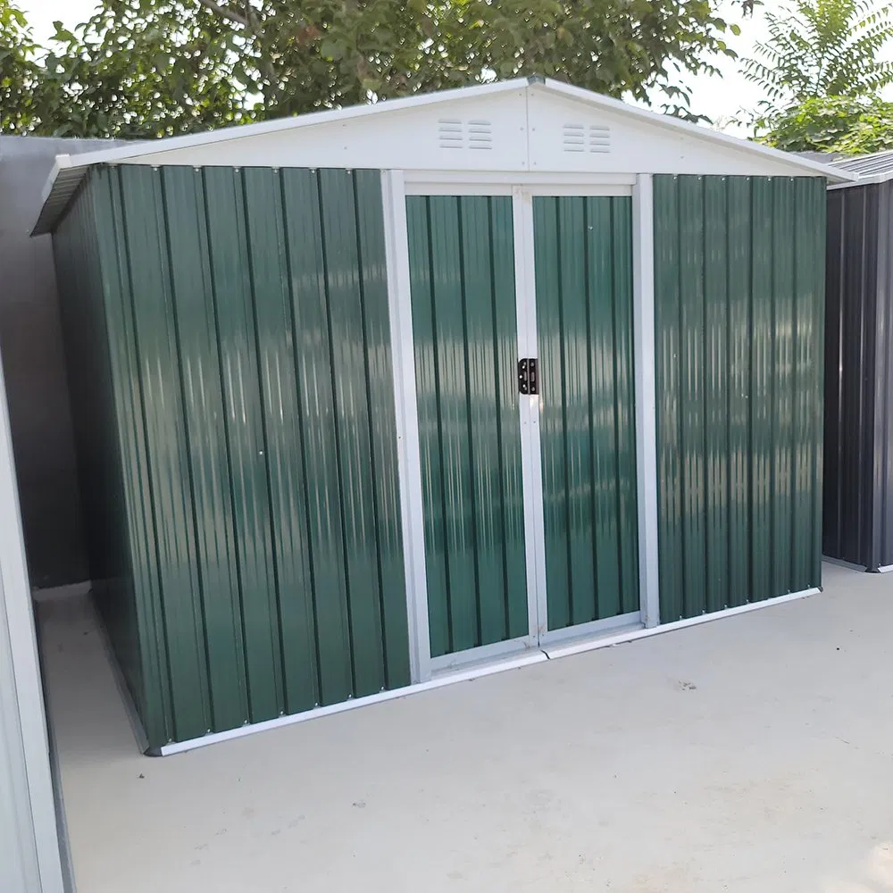 Outdoor Storage Galvanized Steel House Portable Mobile Metal Garden Shed