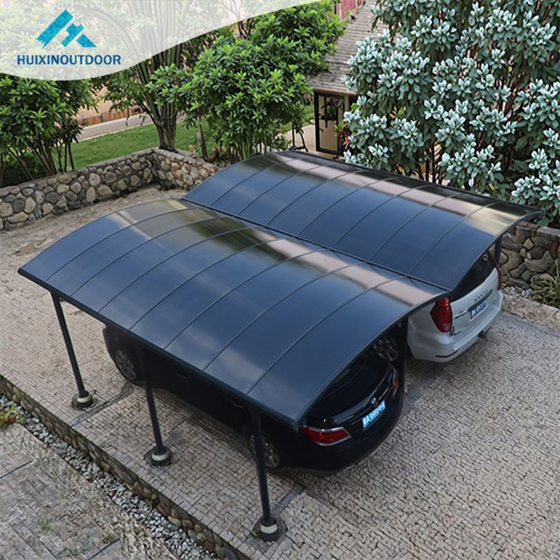 Morden Style Canopy 2 Shelter Aluminum Driveway Gate