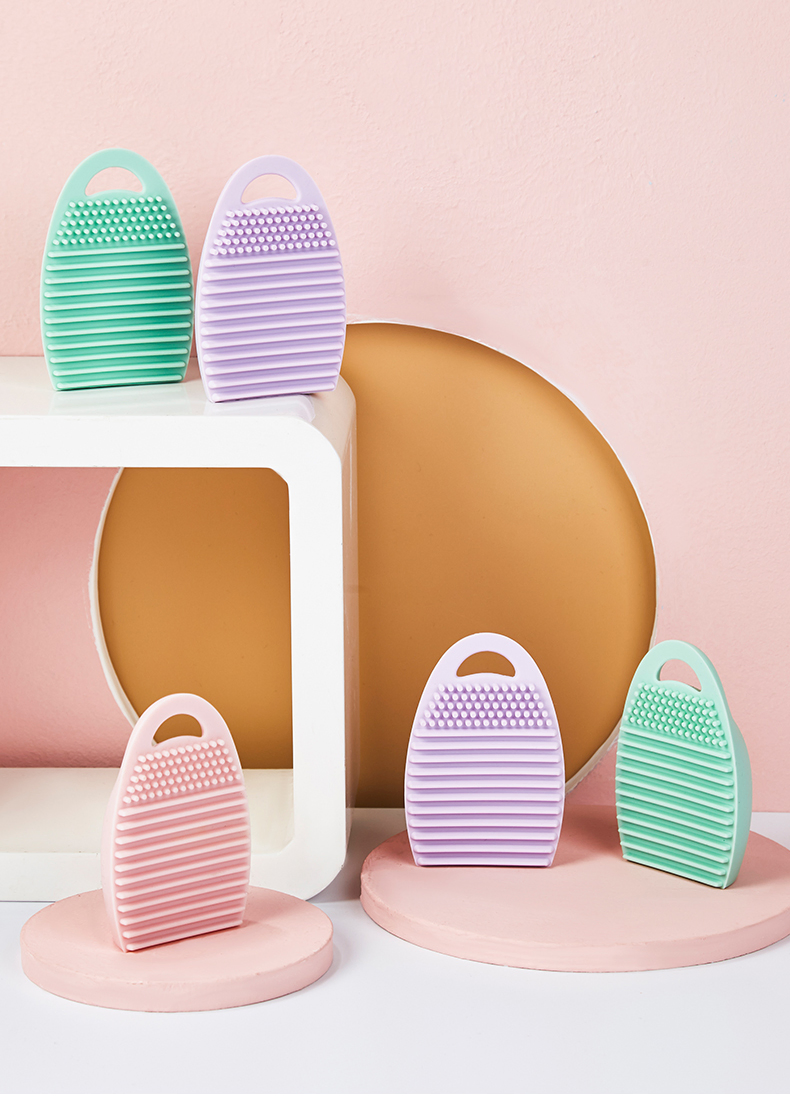 Wholesale Apple Shaped Washing Big Silicone Brush Cleaner Makeup Brush Cleaning Mat