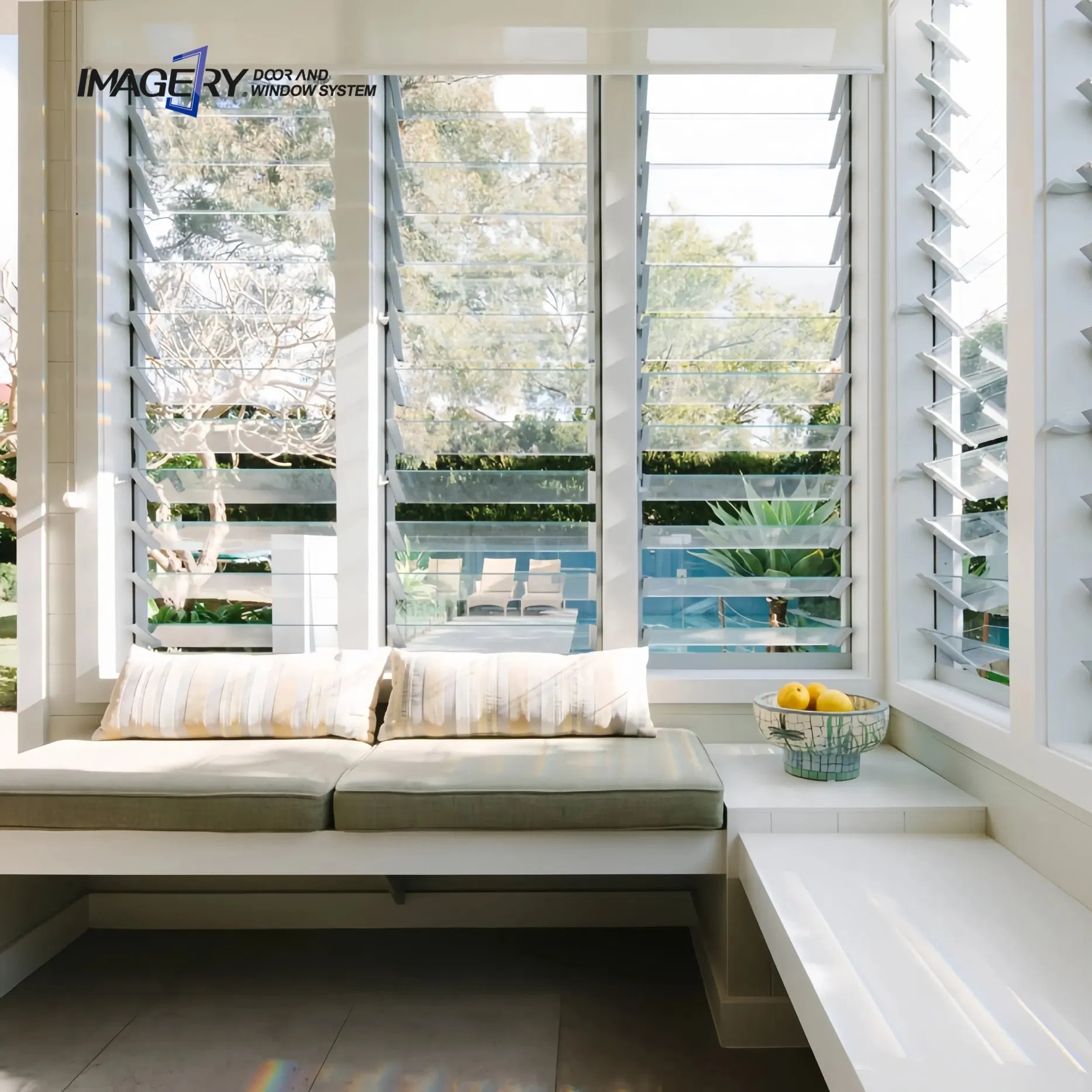 New Design Soundproof Louver Windows