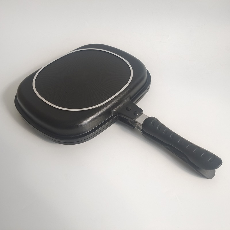 High Quality Grill Pan Non-Stick Square Aluminium Fry Pan Stick Double Side Grill Fry Pan