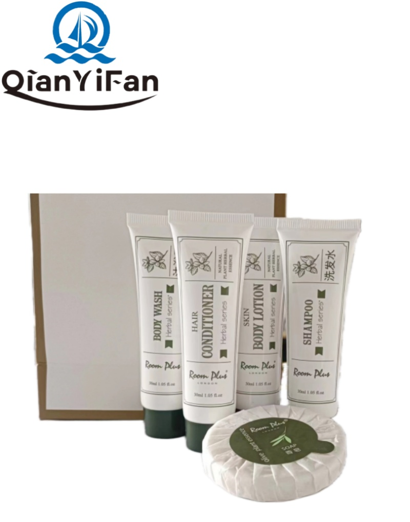 Natural Plant Herbal Essence Toiletries Set for Star Hotels, Resorts Wholesale Customized