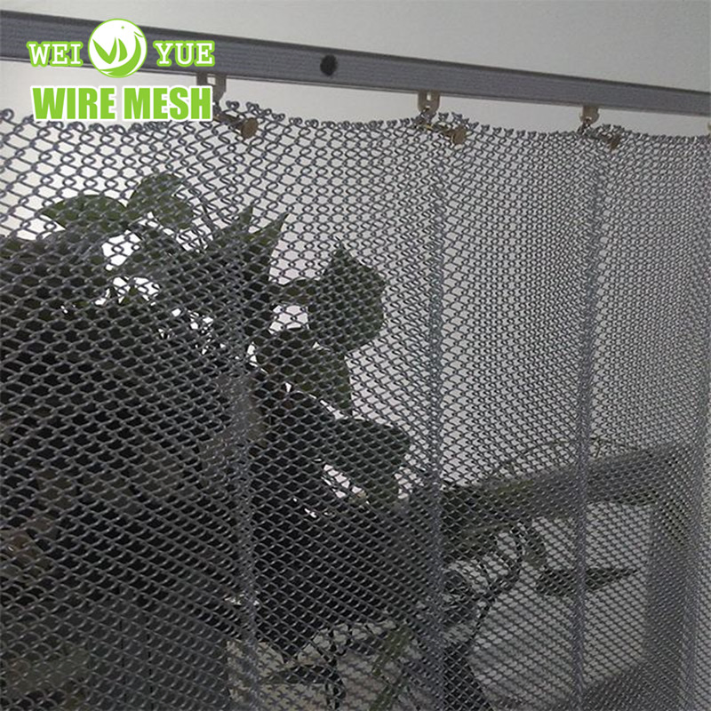 Customized Decorative Aluminum Metal Fireplace Screen Wire Mesh Shower Curtain