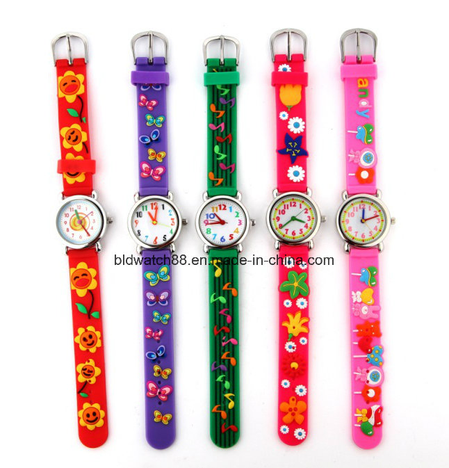 Children's Gift Watch Analog Silicone Watches for Promotion