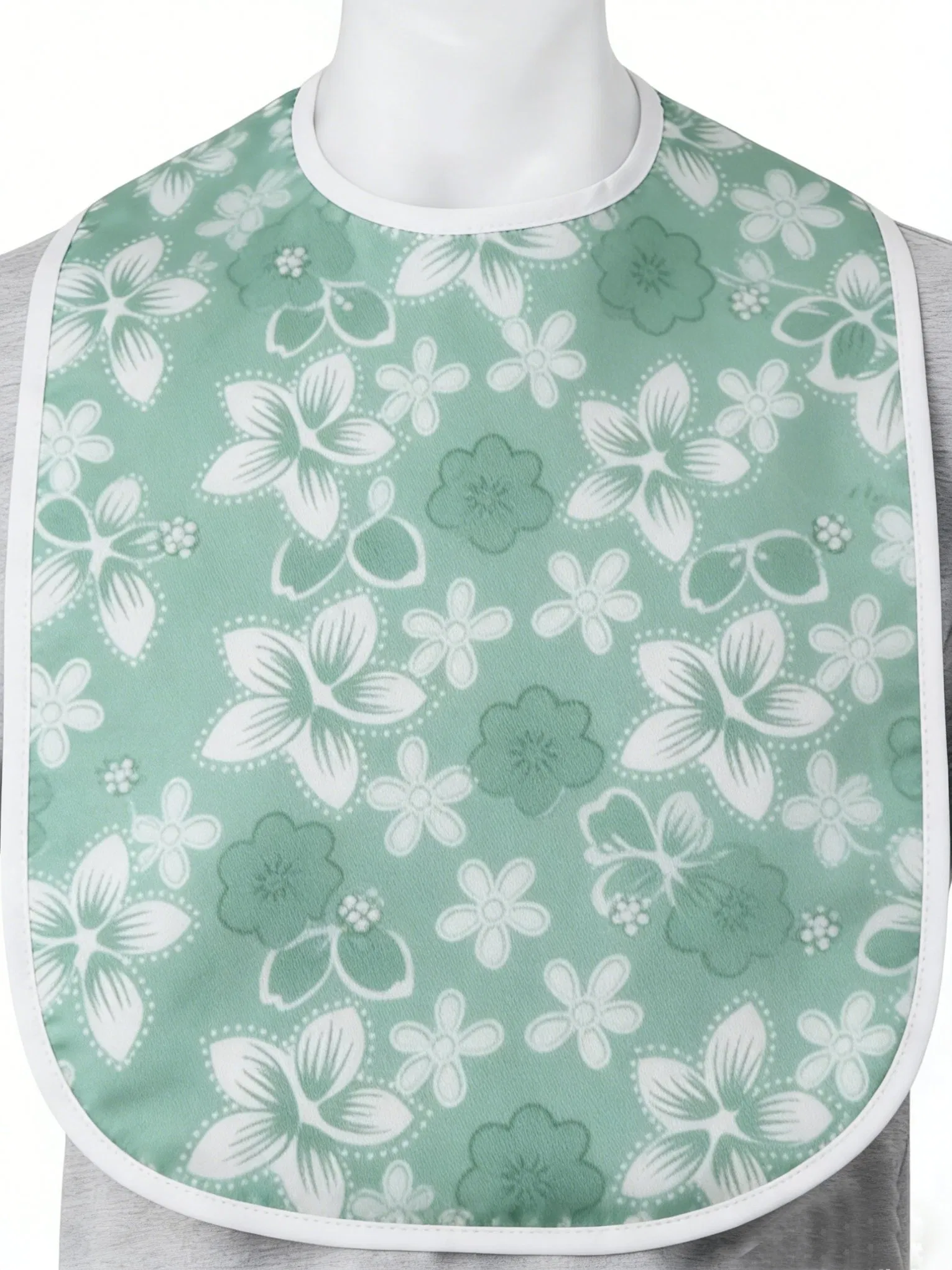 Reusable Easy to Clean Floral Pattern Soft Cotton Adult Apron