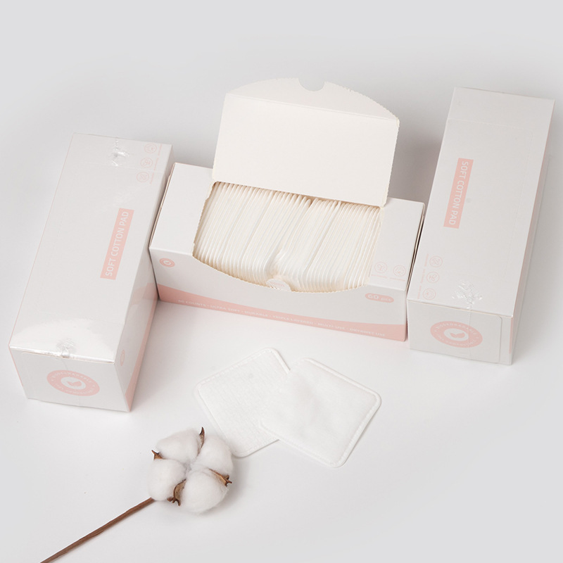 The Original Factory Wholesale Double-Sided Double-Effect Square Box Makeup Remover Cotton Pads