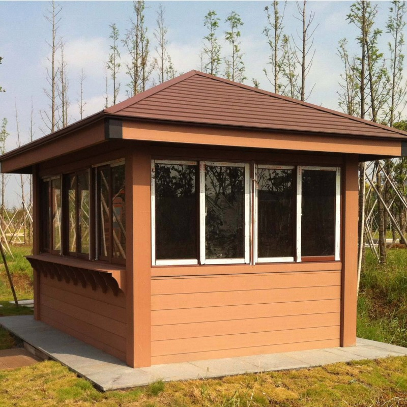 WPC Shed Whole Set Easy Installation Outdoor Garden House Co-Extrusion Hollow Sheds
