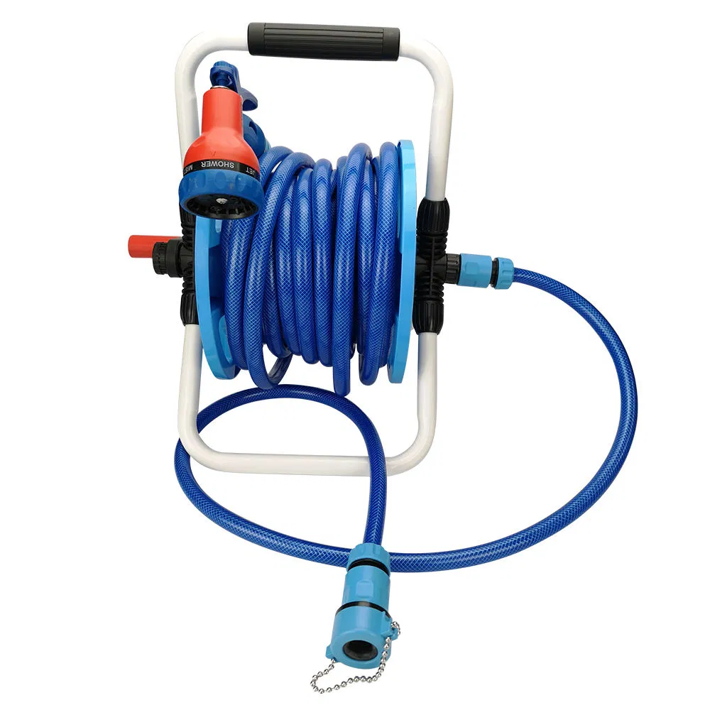 15mhighpressure Retractable Portable Garden Water Hosereel Set