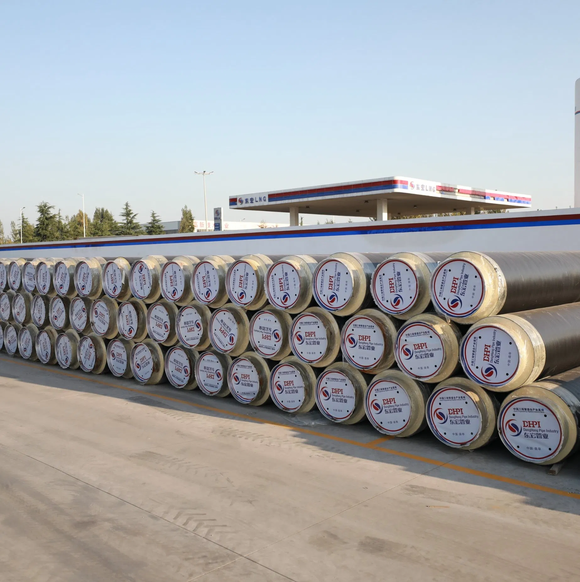 Polyurethane Coating HDPE Underground Direct Buried Pre Insulated Steel Pipe Insulation