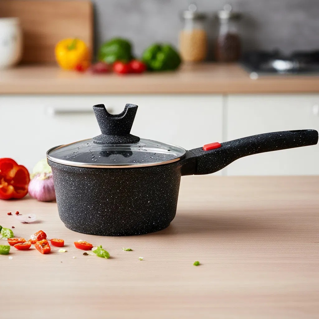 Small Premium Cooking Pan Milk Boil Cookware for Kitchen