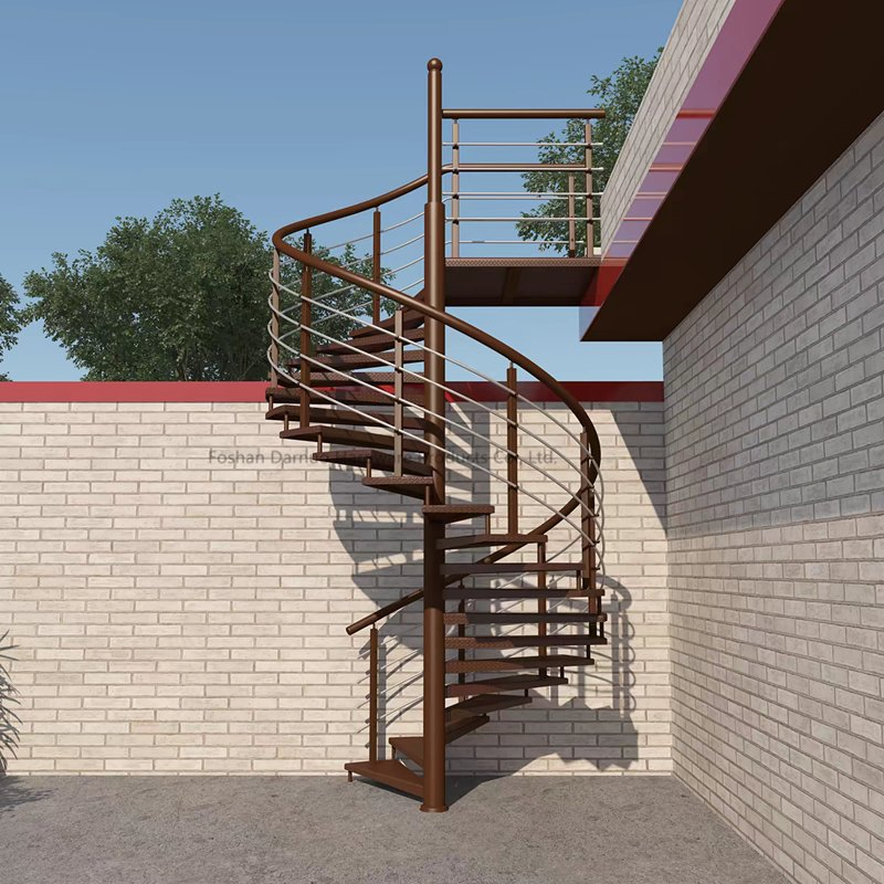 Villa Spiral Staircase Prices Outdoor Modern Metal Indoor Stairs Black Wood Outside Wrought Iron Staircase Design