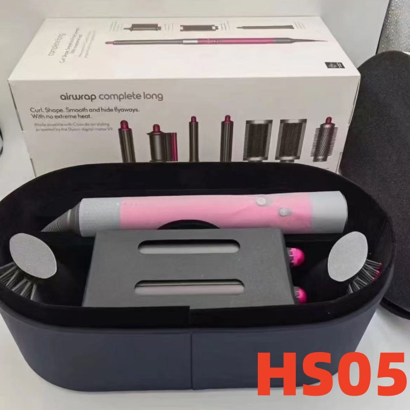 2026 Various Style Hair Curler Hairdryer HS05 Completely Long Top Quality Heatless Styling Nickel Copper Blue Rose Air Wrap