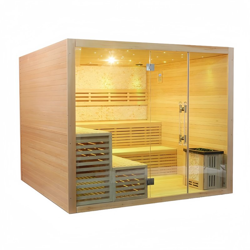 Люксовая деревянная парная для сада на 1-4 человека