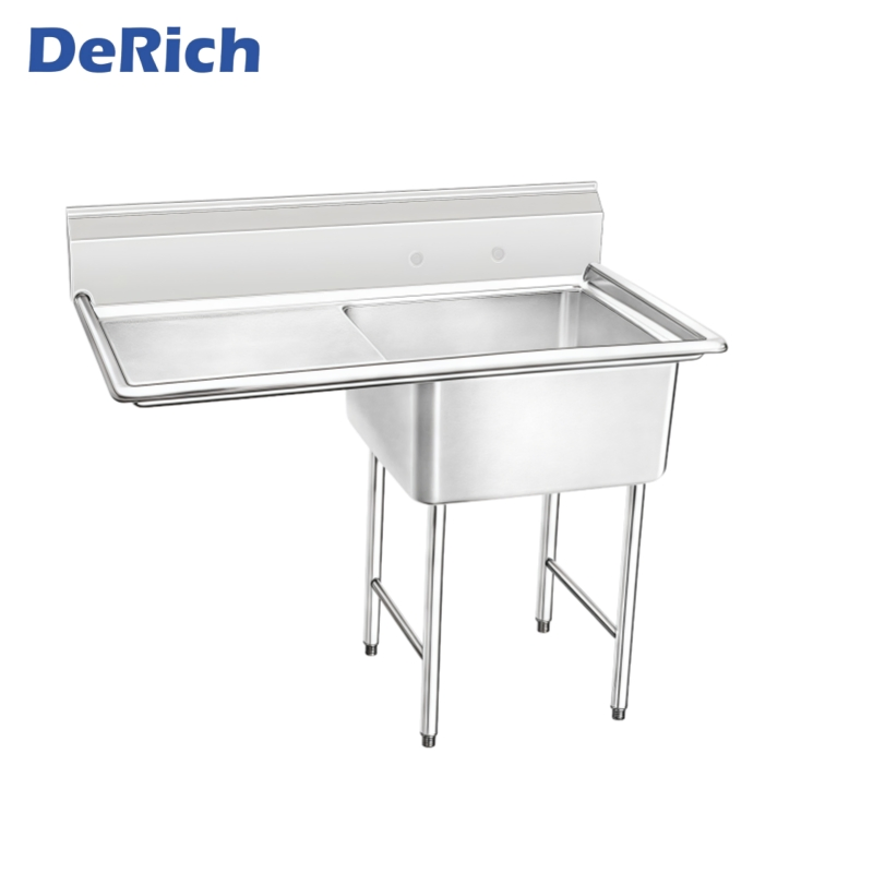 Derich American Style Industrial Restaurant Kitchen Sink Customized Kitchen Single Sink