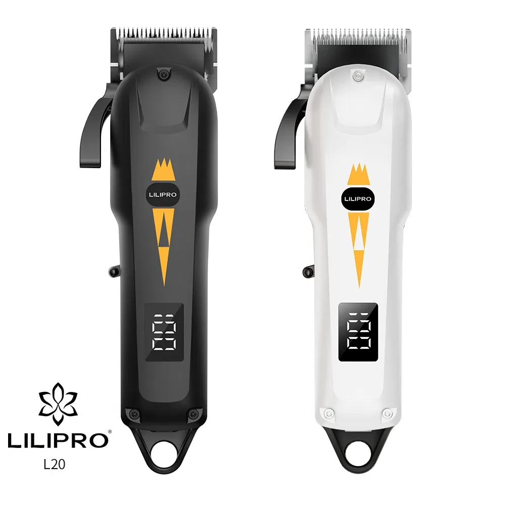 Lilipro L20 Barbershop Electric Tools Professional High-Speed Ceramic Hair Clipper for Men with 5cr Fade Blades and LED Display