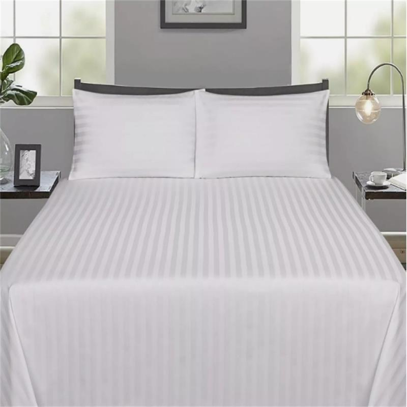 Stripe 300 Thread Count 100% Duvet Cover Bedding Set Hotel