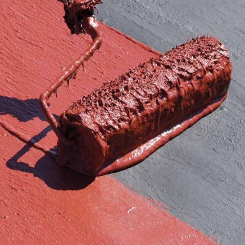 Strong Bonding Good Water Resistant Red Rubber Waterproof Coating