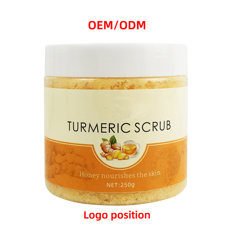High Quality Private Label Remove Acne Skin Whitening Skin Care Turmeric Scrub for Dark Spots