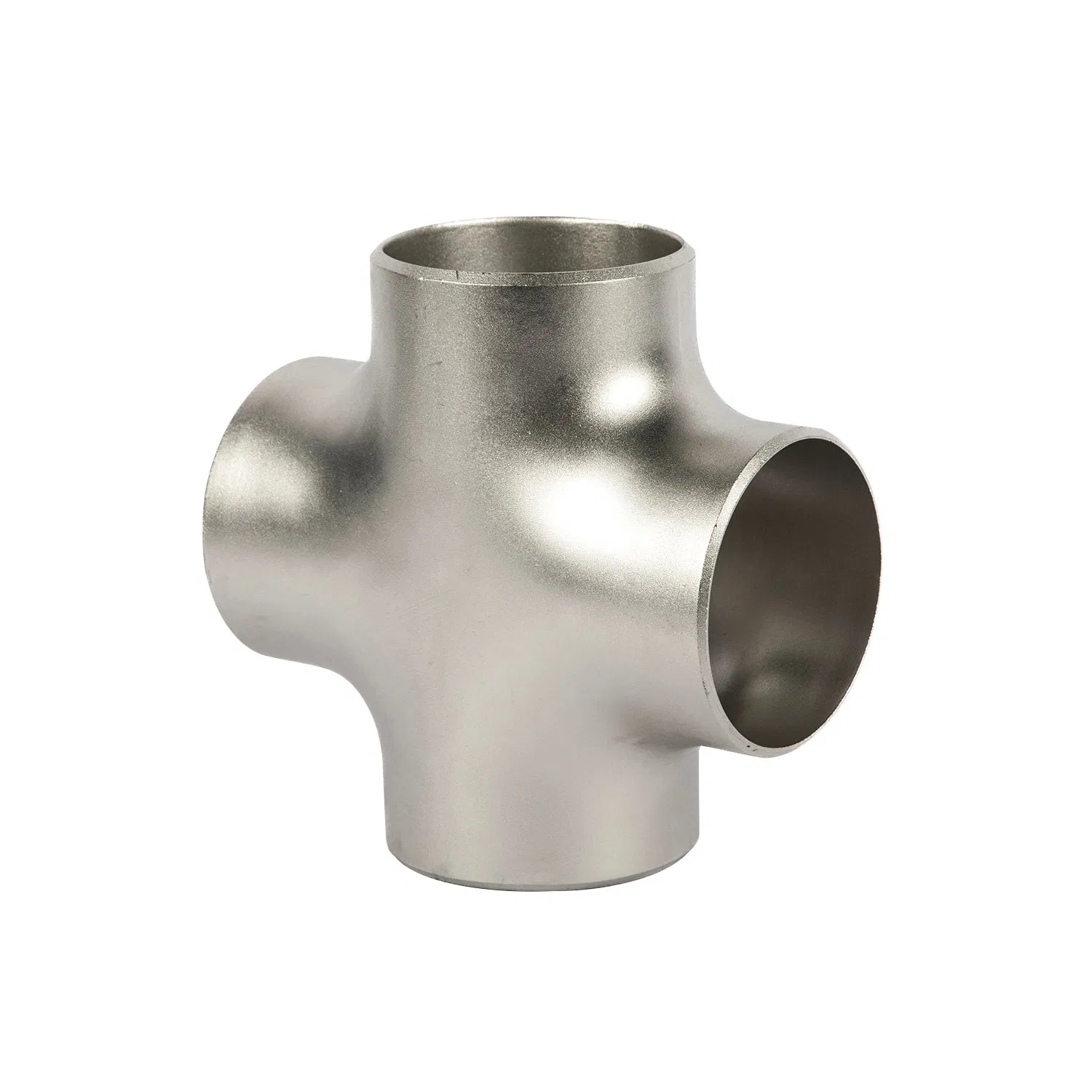 Corrosion-Resistant Stainless Steel Four-Way Cross Pipe Fitting, ASME B16.9 for Oil & Water Pipelines