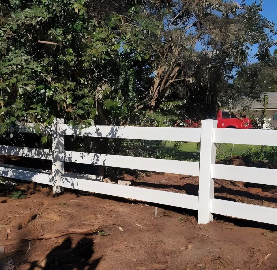 Black PVC Farm Fence Panel for Horses and Easy Installation
