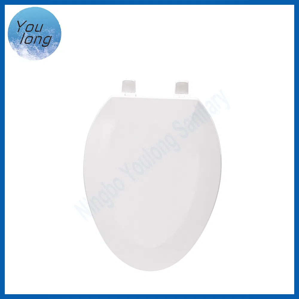 Bathroom Standard Toilet Seat Soft Close Plastic Toilet Seat Cover Washable Toilet Seat