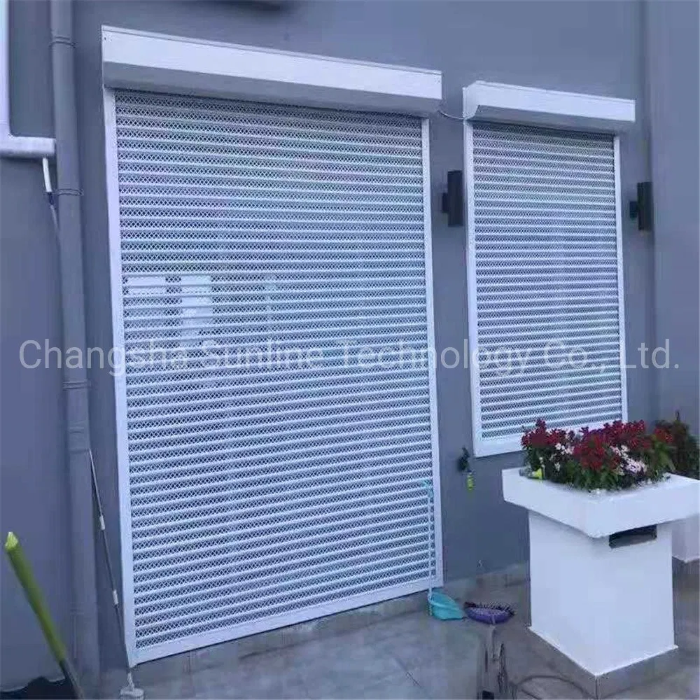 77mm Slat with Nice Honeycomb Hole Design for Shop Door