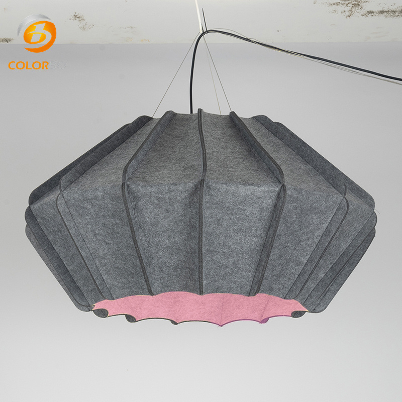 High Quality Sound Absorption CE Certified 3D Modern Fashionable Felt Chandelier