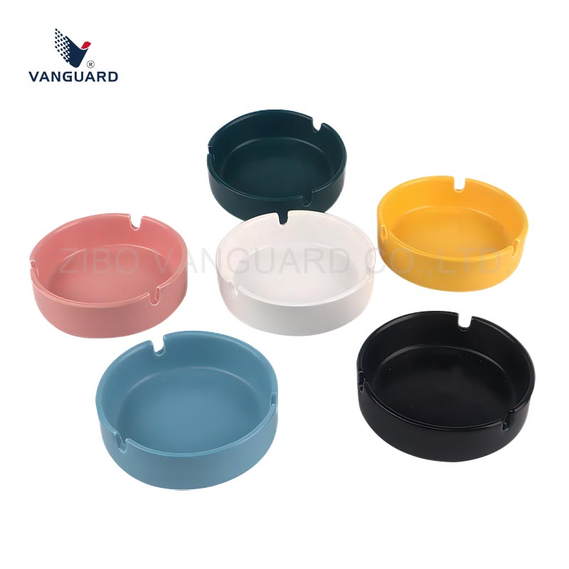 Promotion Ceramic Cigar Ashtray Custom Cigarette Ashtray Ceramic Ashtray with Logo Printed