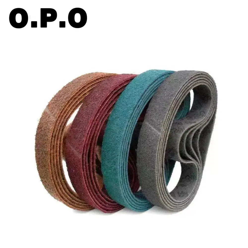 Factory Customized Non Woven Nylon Web Abrasive Fabric Sanding Surface Conditioning Belt for Metal