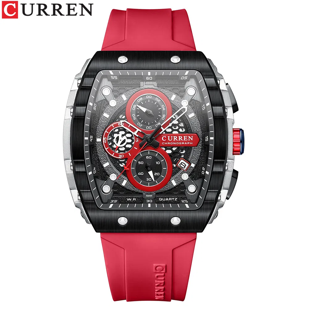 Hot Brand Curren Neutral Waterproof Calendar Men's Multi Functional Quartz Watch