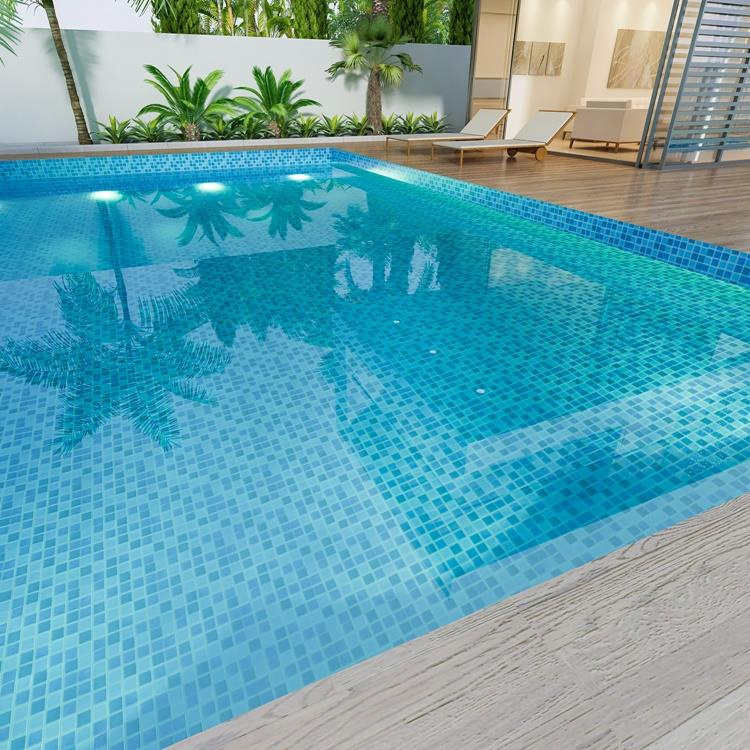 Мозаика стеклянная для бассейна и ванной Blue Style