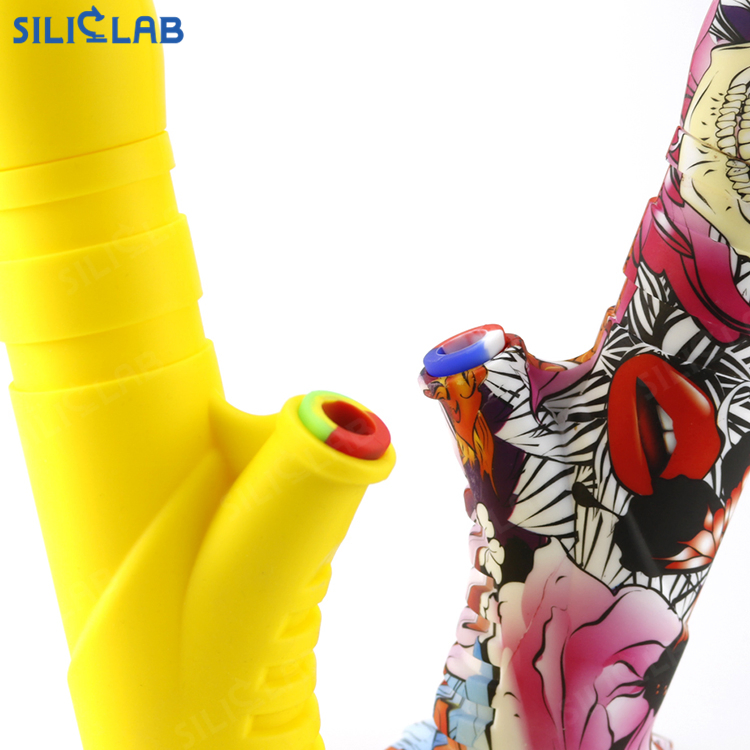 Straight Cylinder Bubbler Pipe Smoke Filter Down Stem Silicone Insert Rod Water Pipe Accessories