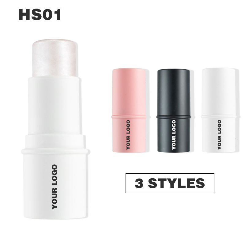Private Label Shimmer Custom Vegan Cream Face Body Makeup Highlighter Stick