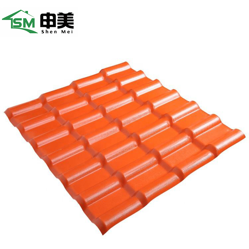 Water Resistance PVC Roof Sheets ASA Synthetic Resin Corrugated Plastic Roof Tile