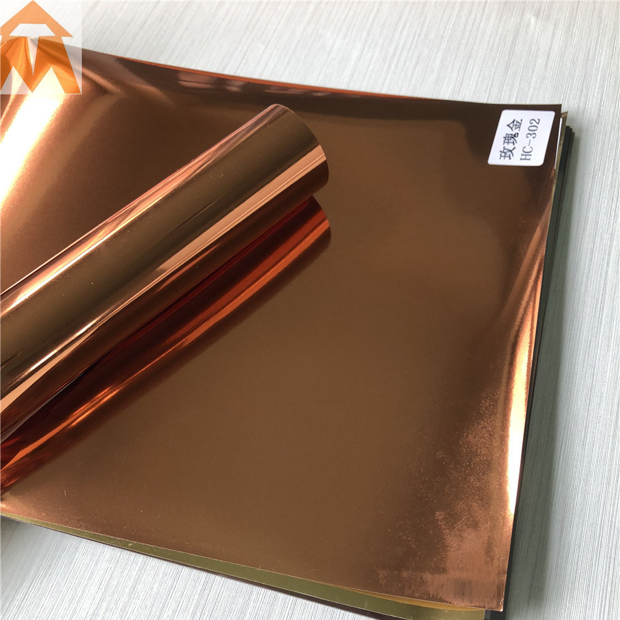 Decoration PVC Membrane Foil with Metallic Color Paperwall Panel Film