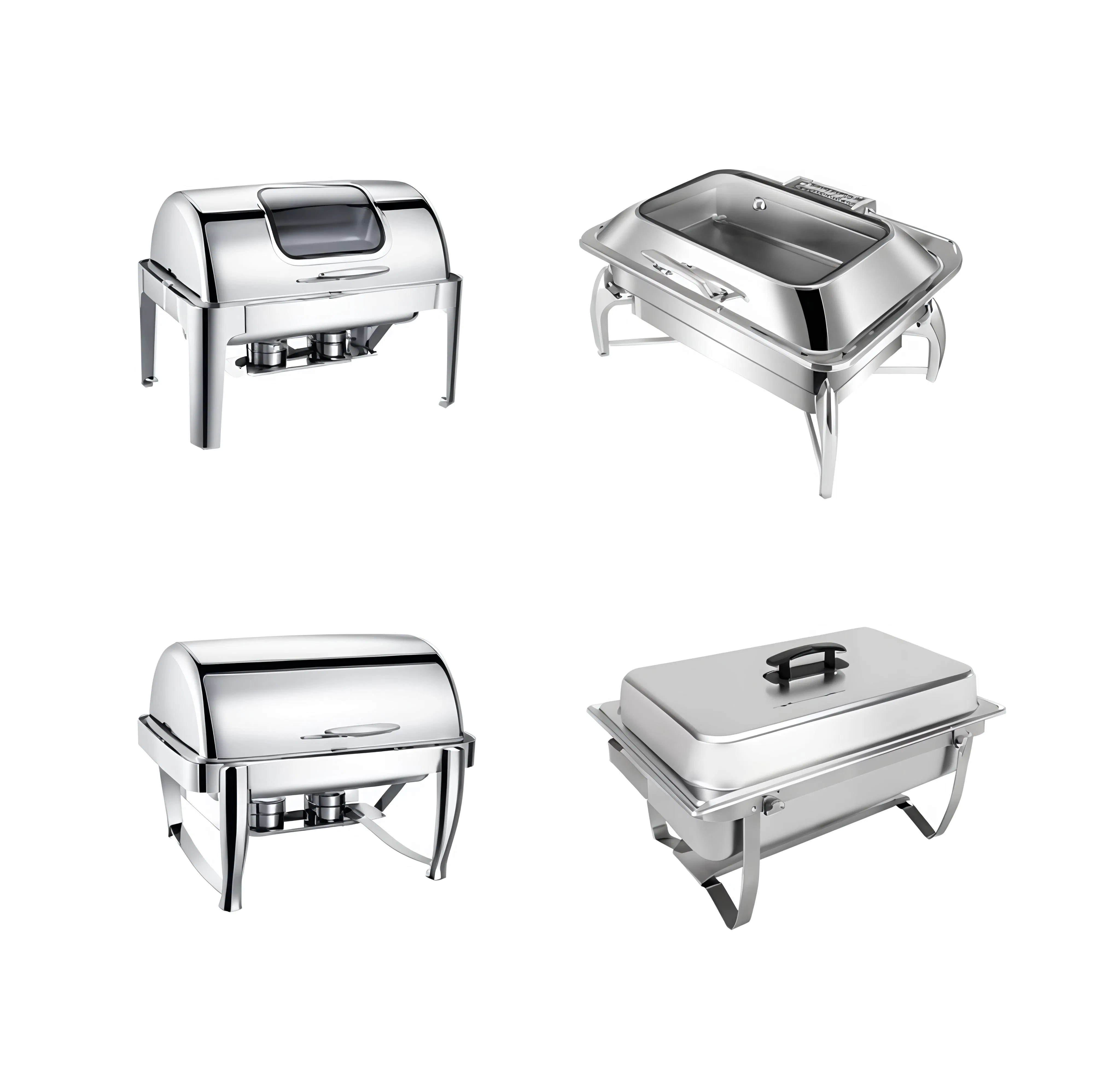 New Style Hotel Buffet Full Golden 9L Chafing Dish for Catering Buffet Hotel Events Cookware Food Warmer Equipment