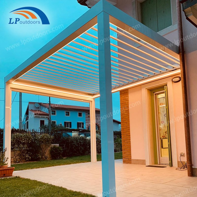 Modern New Style Waterproof Aluminum Pergola Sunshade Garden Gazebo Sale in Canada
