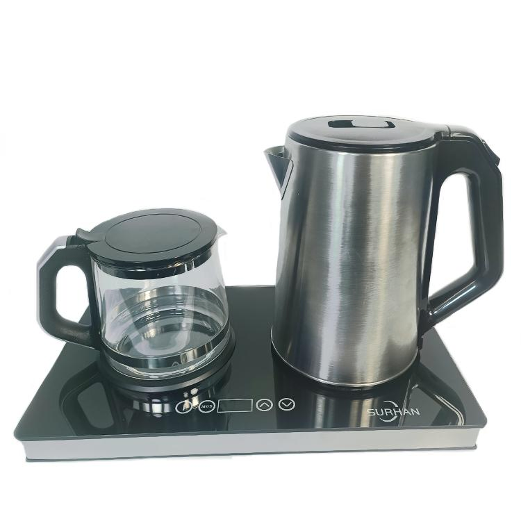 Factory Household Appliance Turkey Tea Maker Machine Automatic Electric Tea Kettle Tray Set