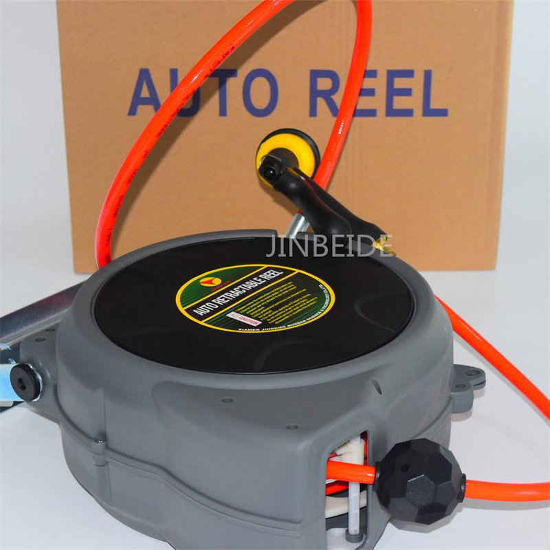 Fast Delivery 10m Automatic 180 Degree Rotation Retractable Car Beauty Automobile Repair Hose Reel Water Hose Reel