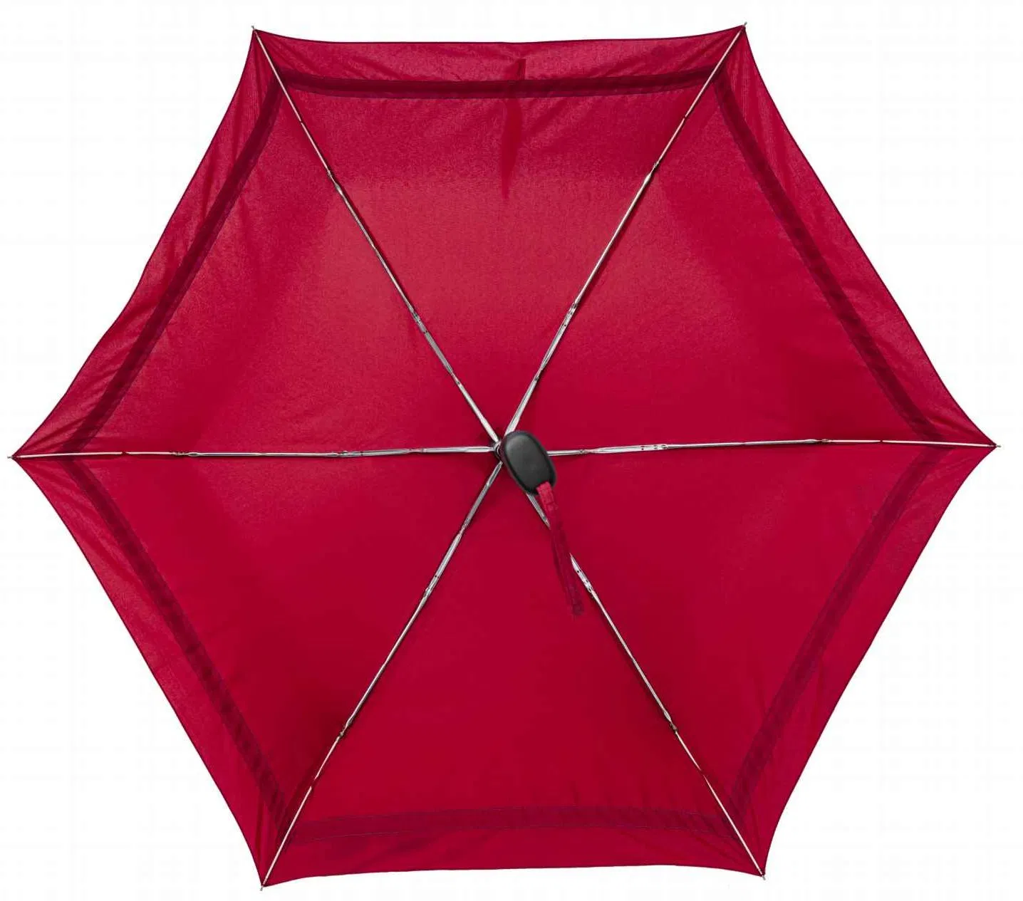 Зонт-трость с бантом, красный, 3 секции