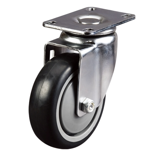 5inch Industrial Swivel Top Plate Caster Wheel Conductive Rubber Wheel