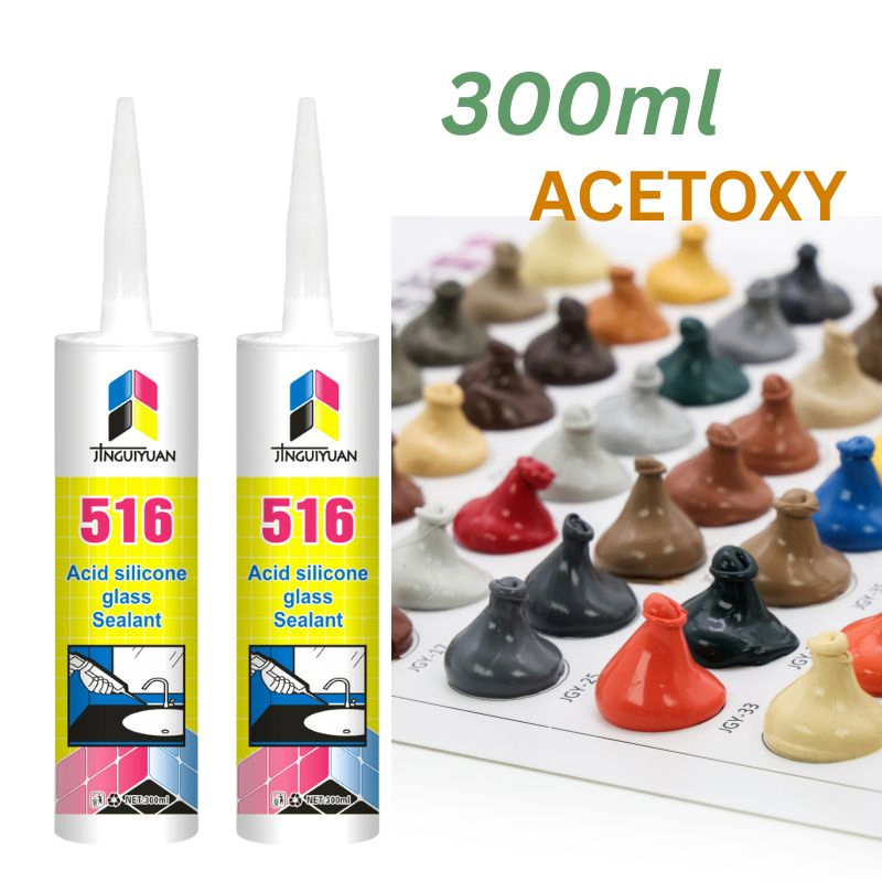 Universal Grade Acid Cure Silicone Sealant for Multi-Substrate Bonding